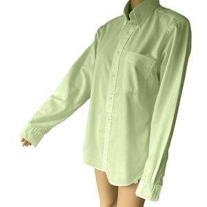 Land's End Men's Long Sleeve Solid 100% Cotton Oxford Dress Shirt - Size 15